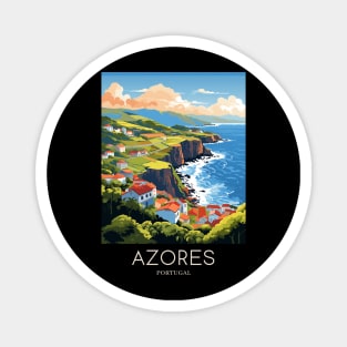 A Pop Art Travel Print of Azores - Portugal Magnet